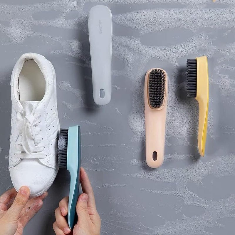 Selaurel Laundry Scrub Brush 2 Pack Soft Bristle Brush Cleaning Brush for Stains Clothes Scrubbing Brush Household Cleaning Tool for Bathroom Countertops Bathtubs (Gray) - Image 5